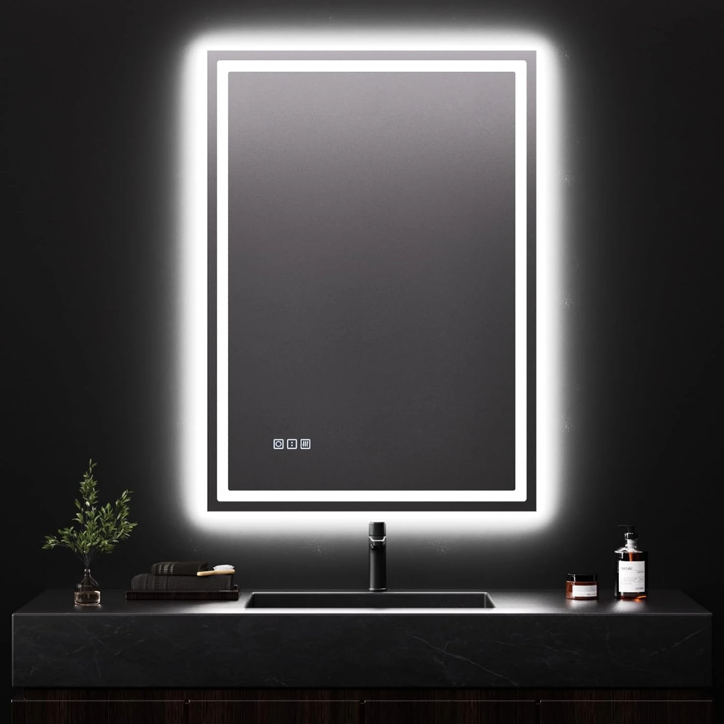 35"x25" LED Bathroom Mirror
