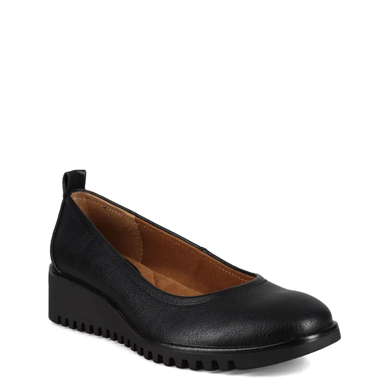 Eurosoft by Soft Black Wedge Flats Size 10