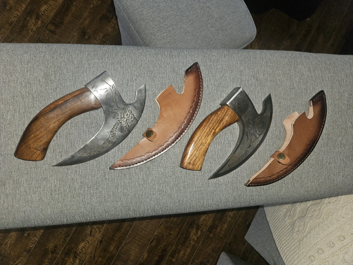 Set of 2 Wooden Handled Viking Axes⚽ - photo 2