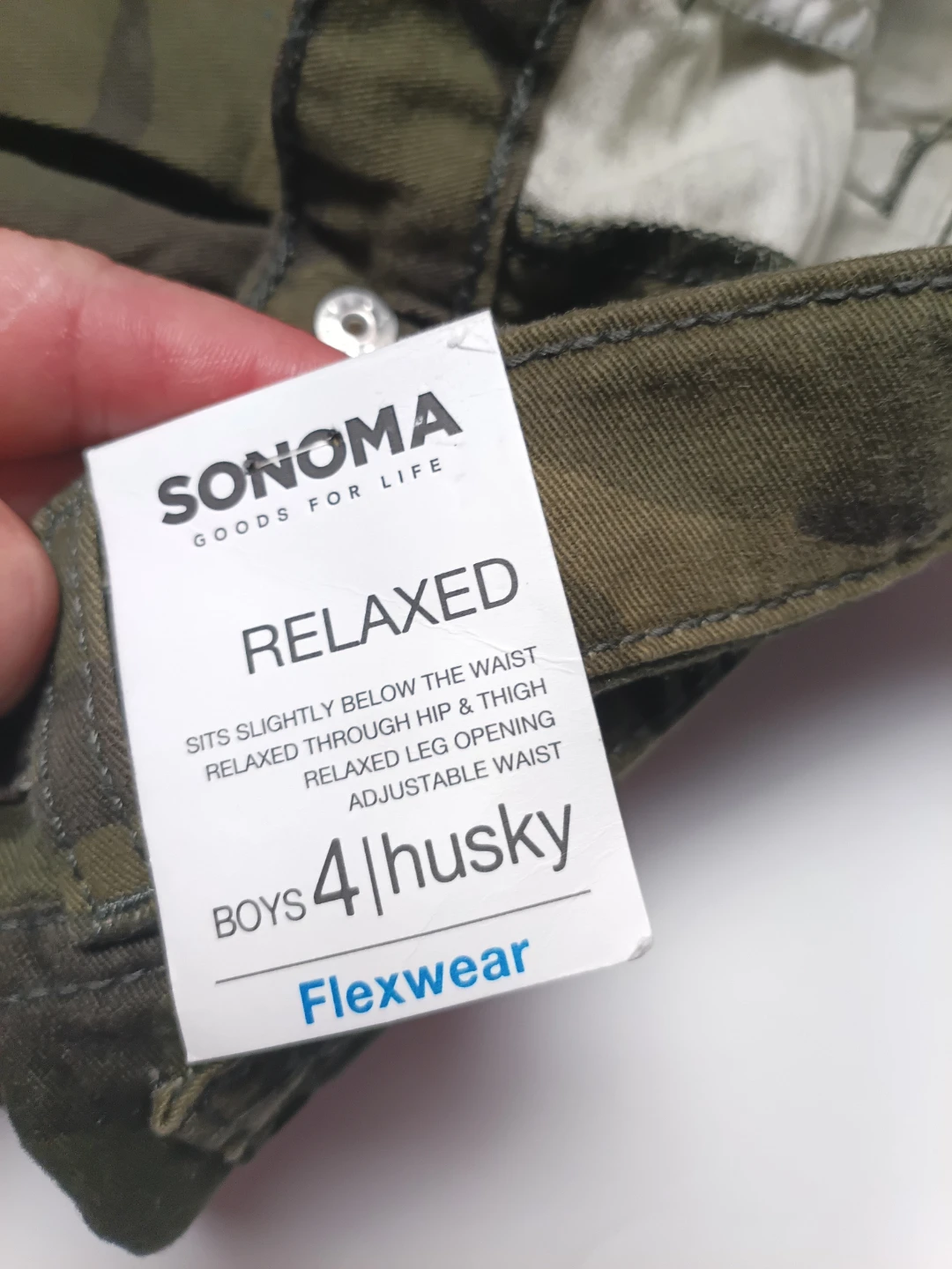 Sonoma Boys Relaxed Fit Camo Pants Size 4 Husky - photo 5