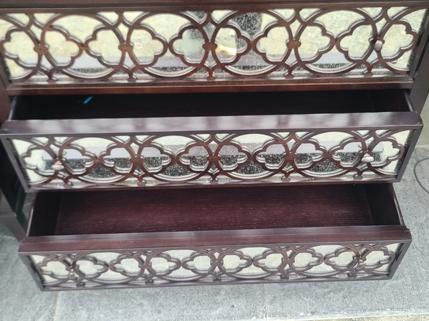 Pair of Hickory White Mirrored Accent Chest / Nightstands - photo 5