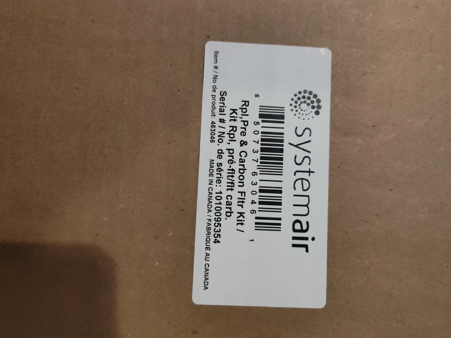 Systemair Rpl, Pre & Carbon Filtr Kit