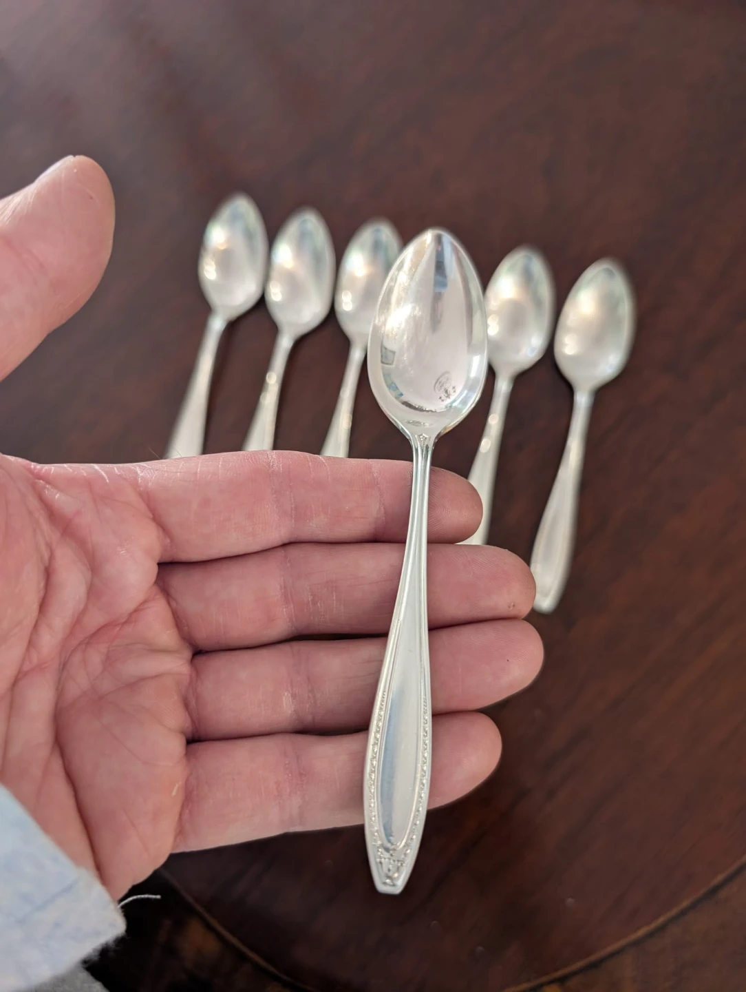 Set of Silver-Plated Spoons, - great for a tea party - photo 3