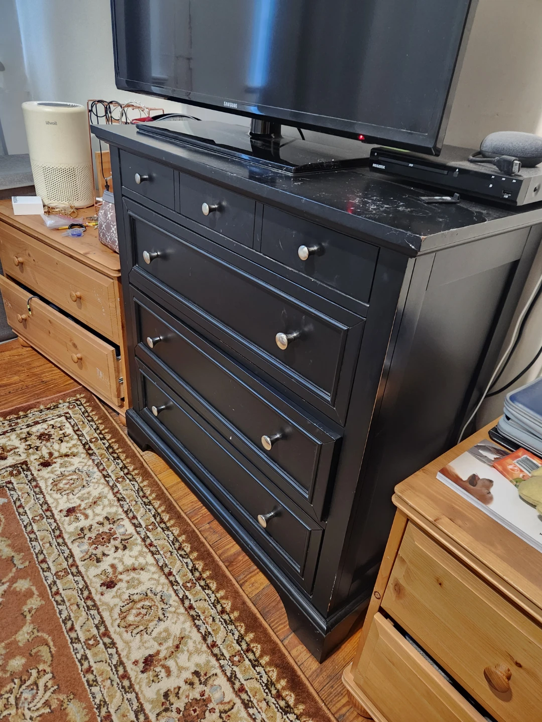 Black 4-Drawer Dresser ⚽ - photo 4