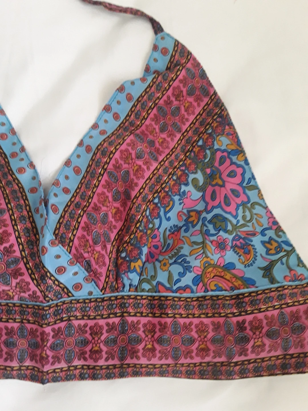 NEW BOHO SILK HALTER TOP - photo 2
