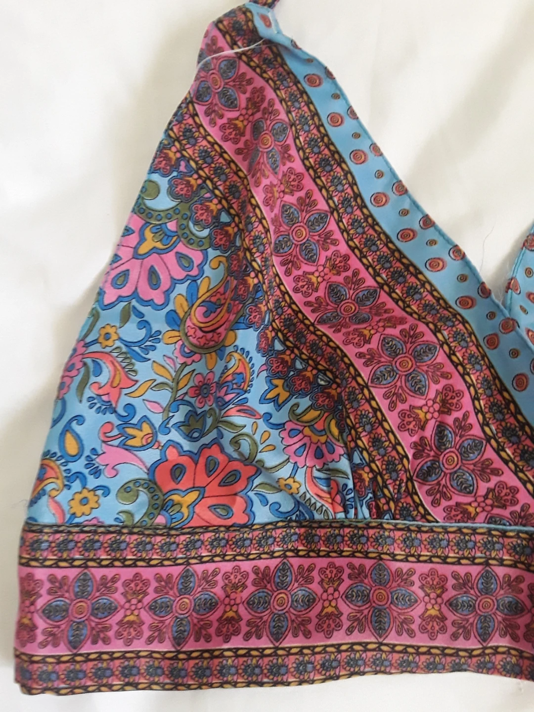 NEW BOHO SILK HALTER TOP - photo 4