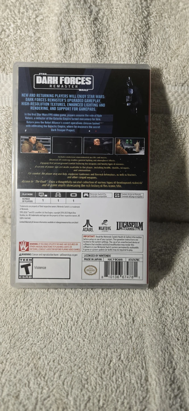 Star Wars: Dark Forces Remaster Nintendo Switch Game sealed - photo 2