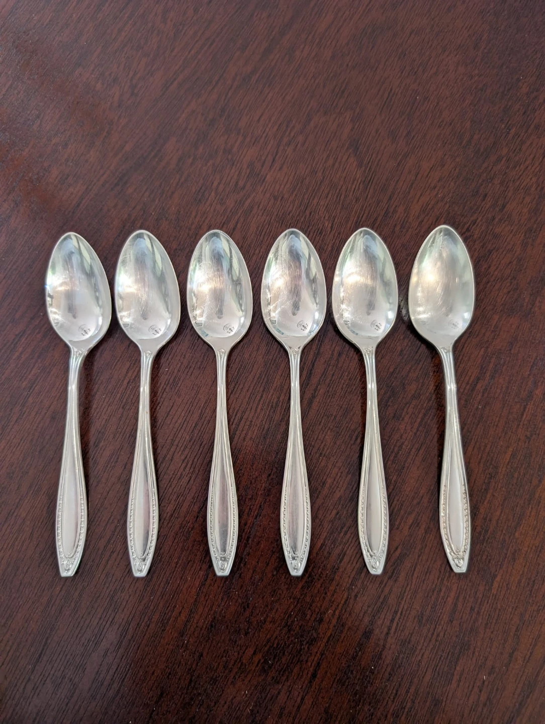 Set of Silver-Plated Spoons, - great for a tea party