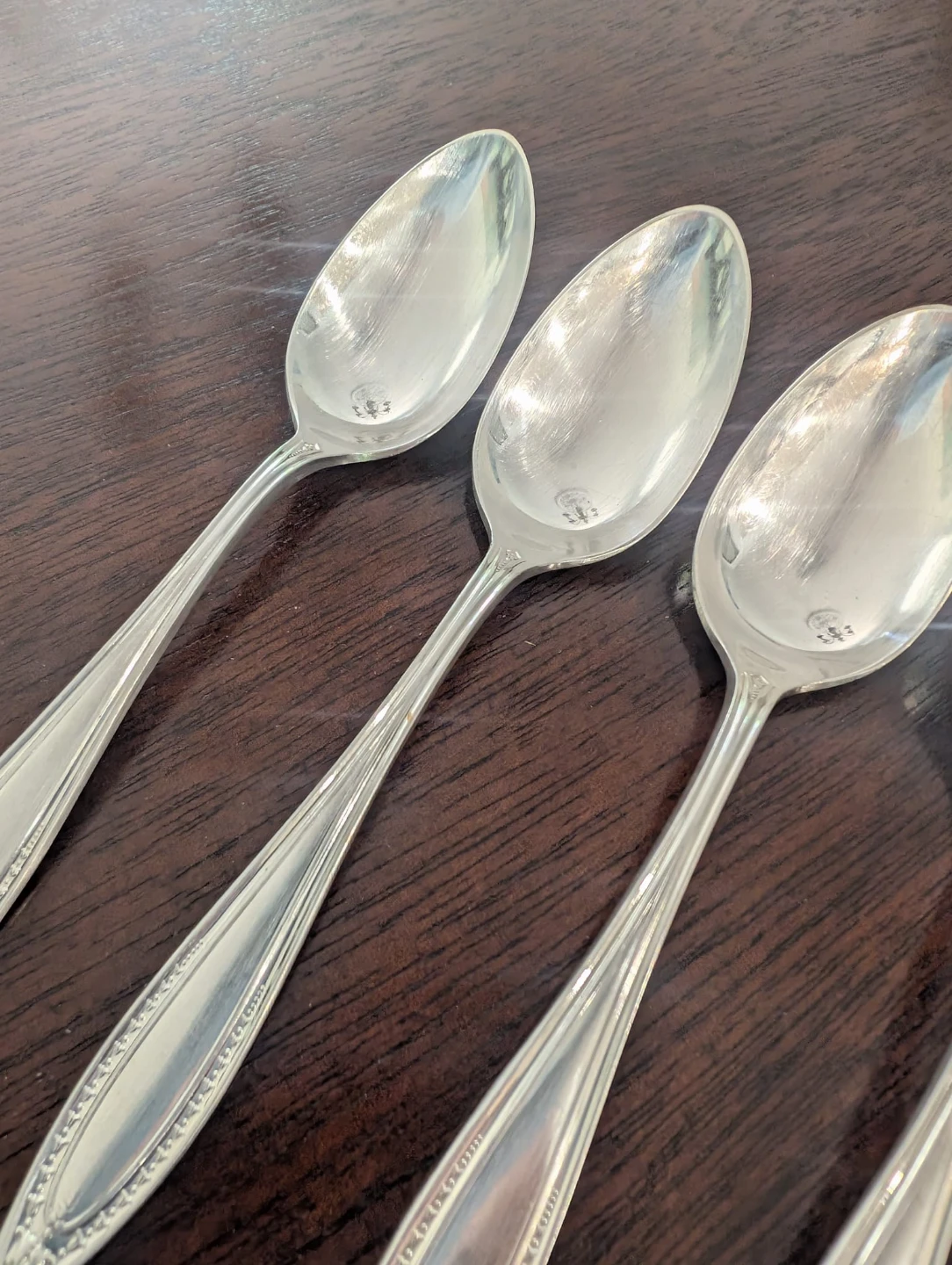 Set of Silver-Plated Spoons, - great for a tea party - photo 5