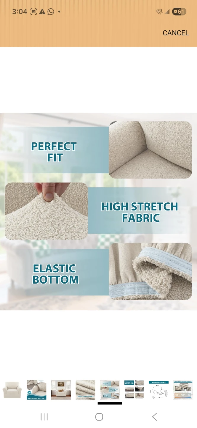 Waterproof Teddy Fleece Sofa Cover for Armchair - photo 4