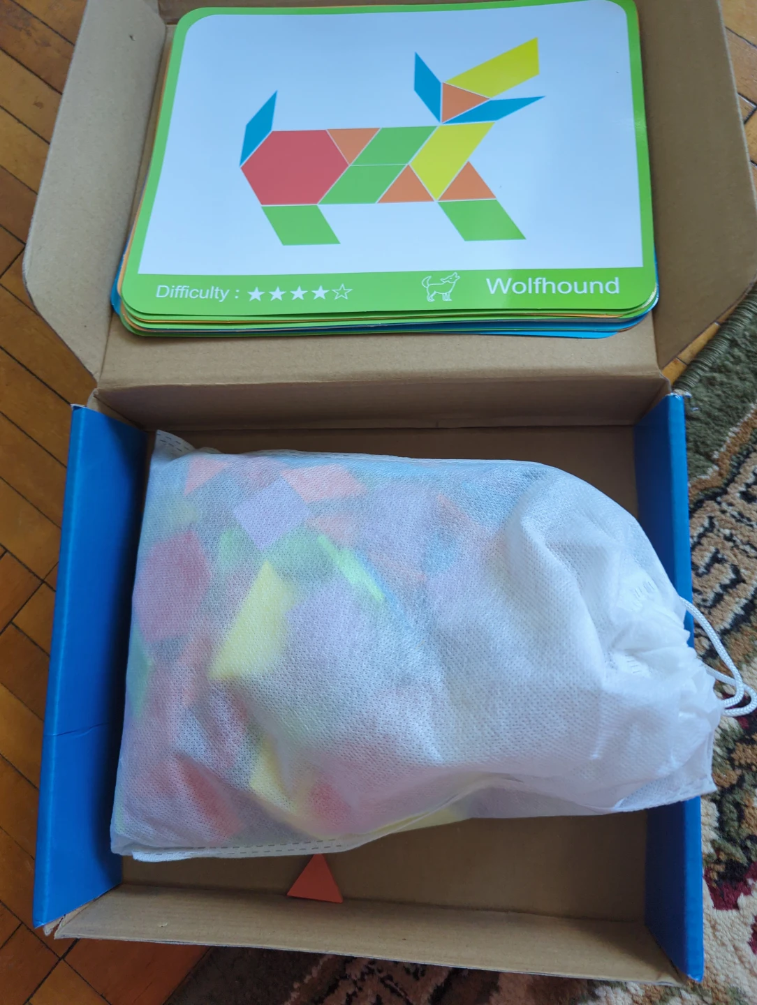Smart Fun Pattern Blocks Shape Set with Pattern Cards - photo 4