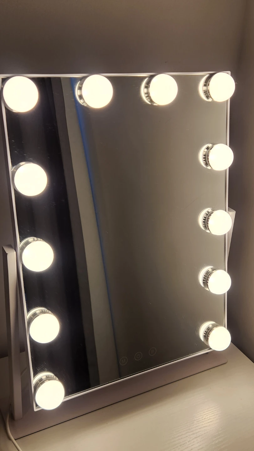 Hollywood Lighted Makeup Mirror with 3 Color Lighting Modes - photo 3