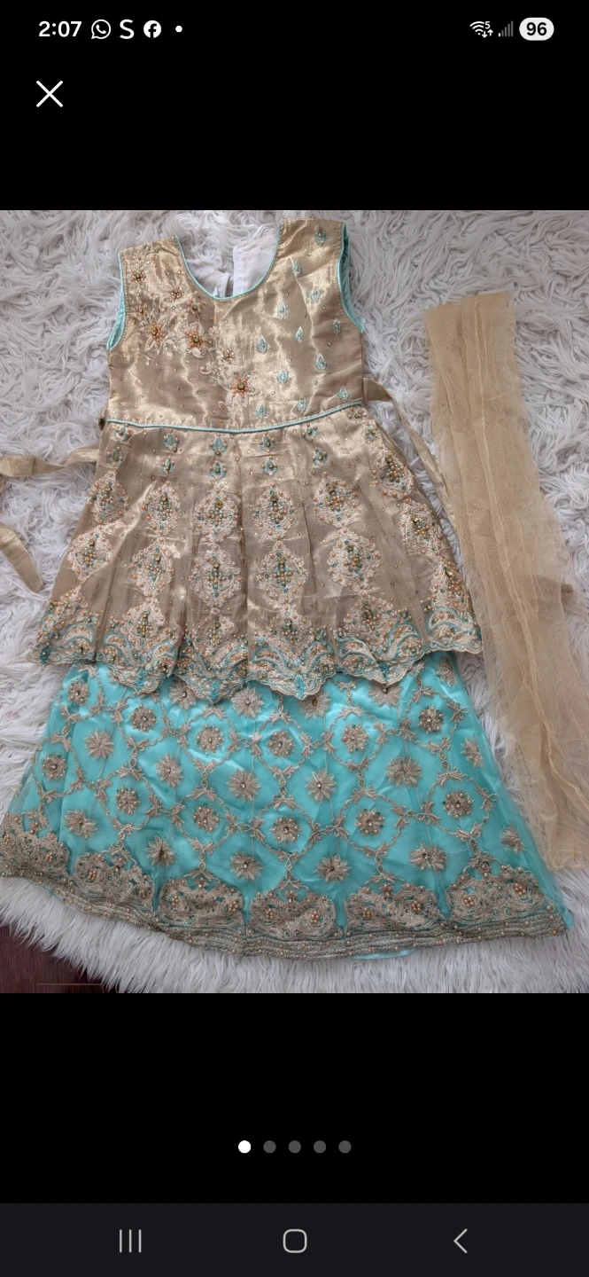 Embellished Girls Outfit