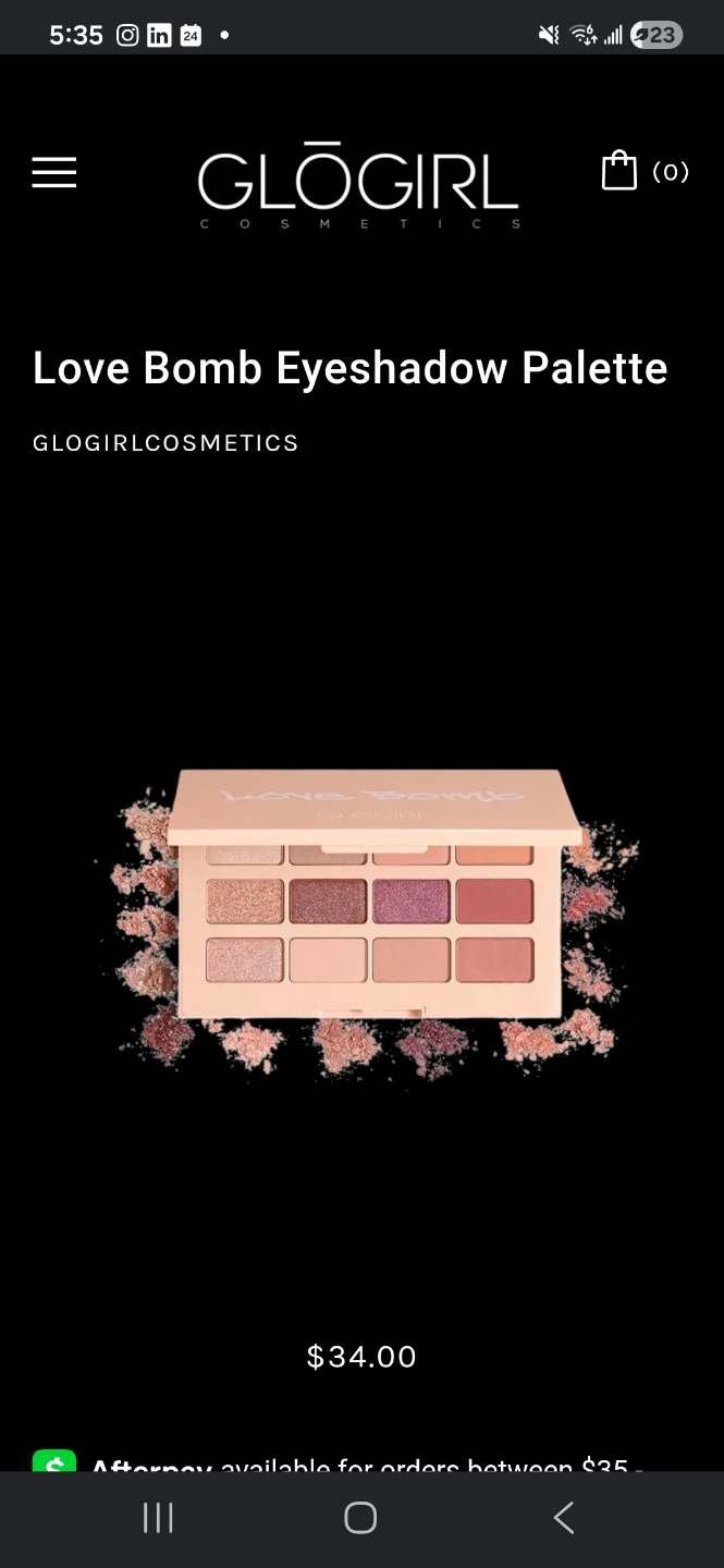 Love Bomb Eyeshadow Palette by GloGirl Cosmetics — Brand new - photo 5