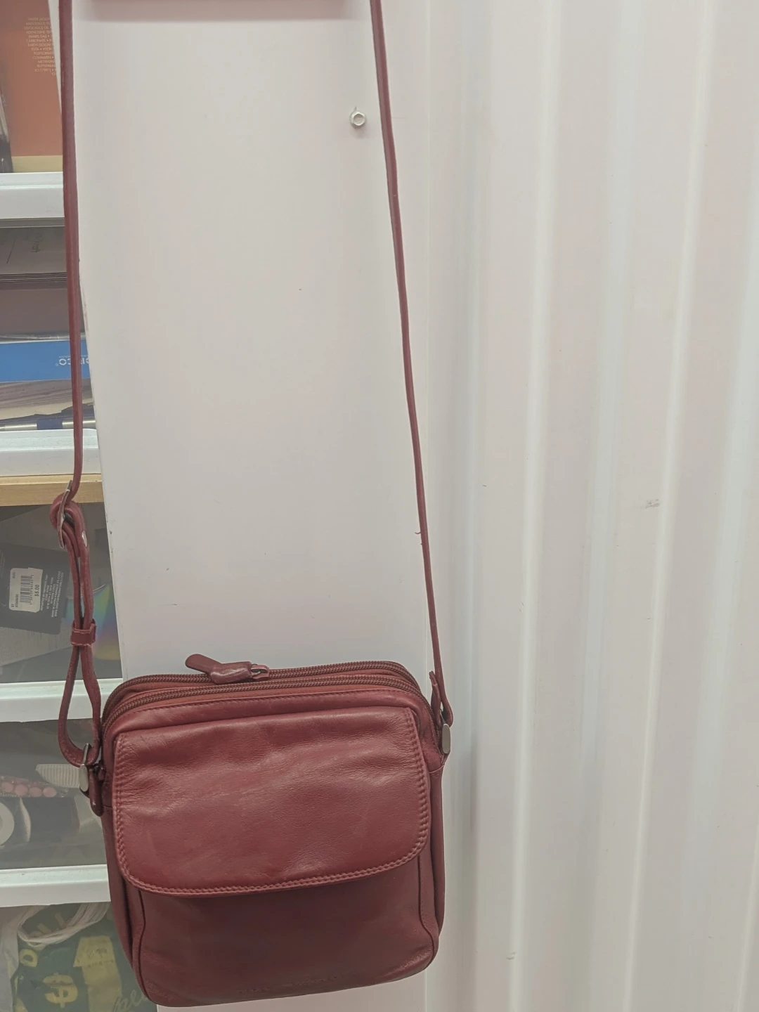 Derek Alexander Red Leather Crossbody Bag - photo 2
