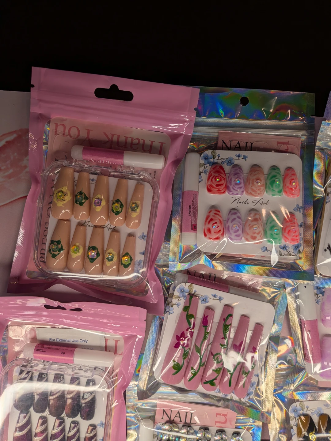 Press-On Nails Set with Glue & Accessories - photo 2