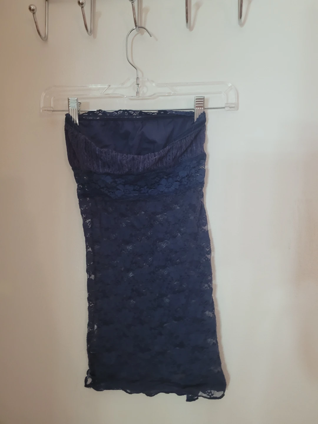 Navy Blue Lace Tube Top - photo 2