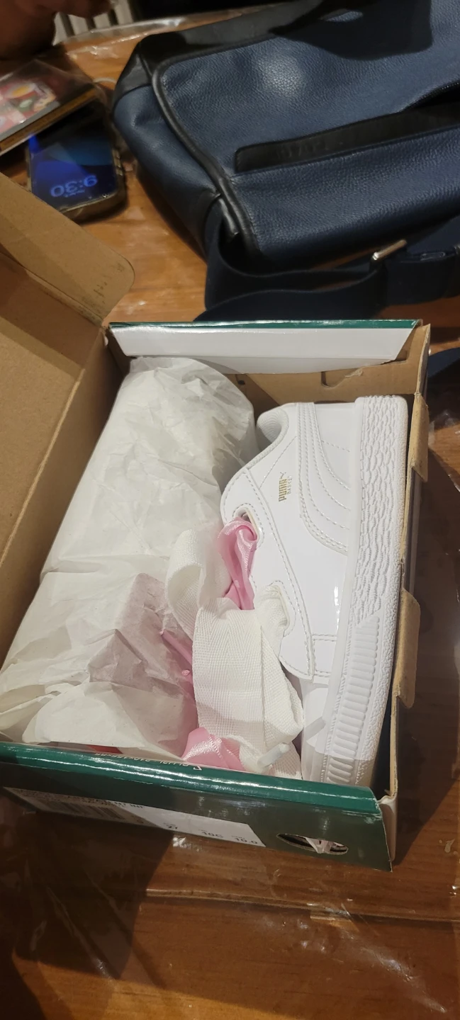 Puma Basket Heart Infant White Sneakers - photo 2