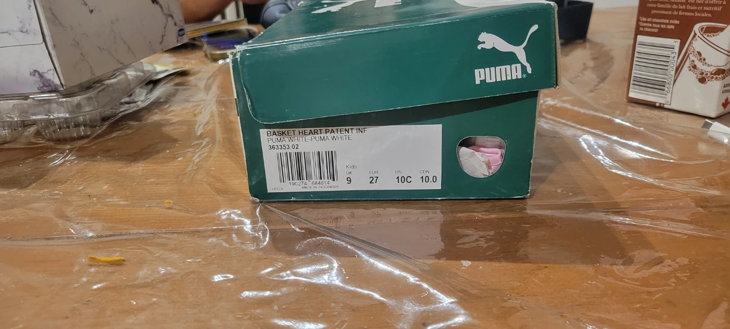 Puma Basket Heart Infant White Sneakers - photo 3