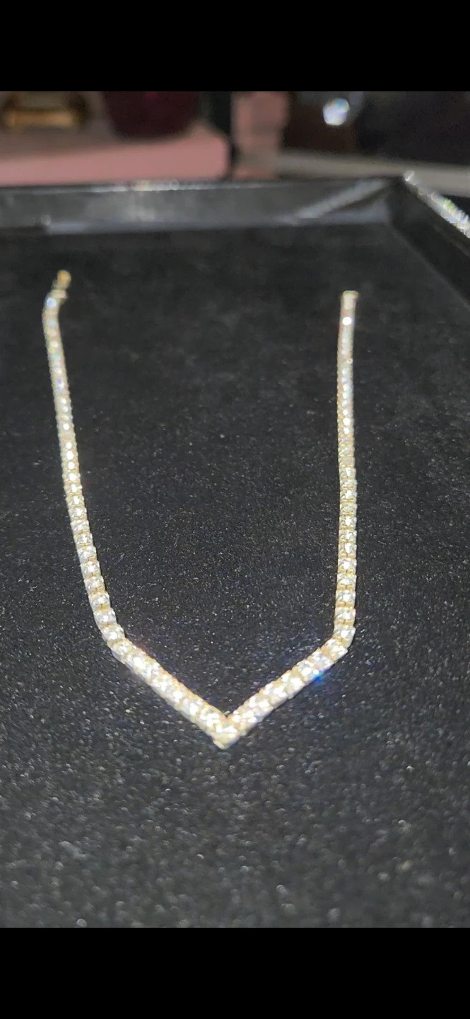 Vintage rhinestone sweetheart necklace - photo 2