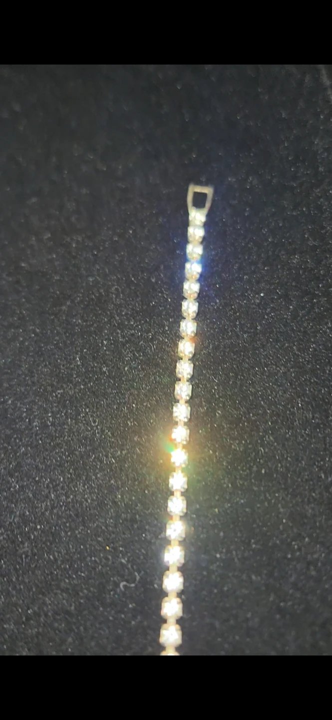 Vintage rhinestone sweetheart necklace - photo 4