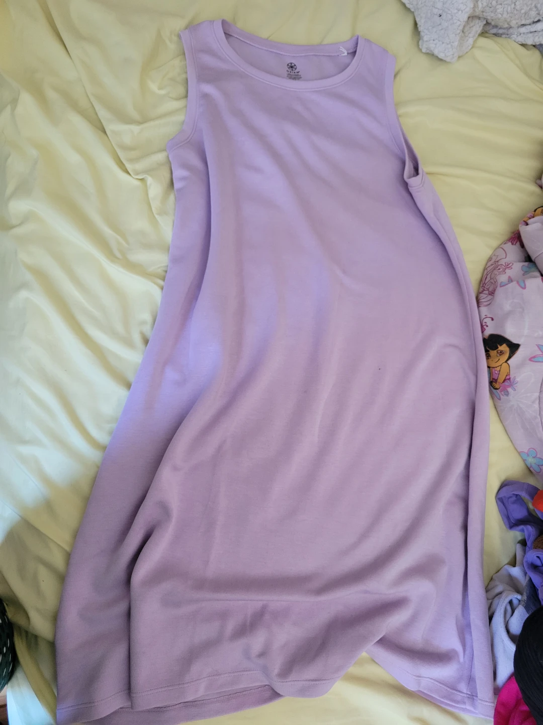 Purple sleeveless athletic dress