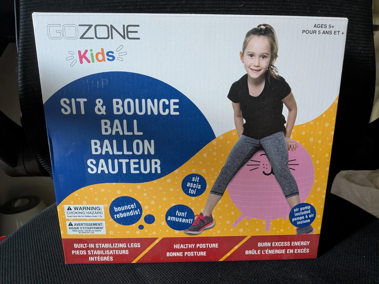 Brand New GOZONE Kids Sit & Bounce Ball