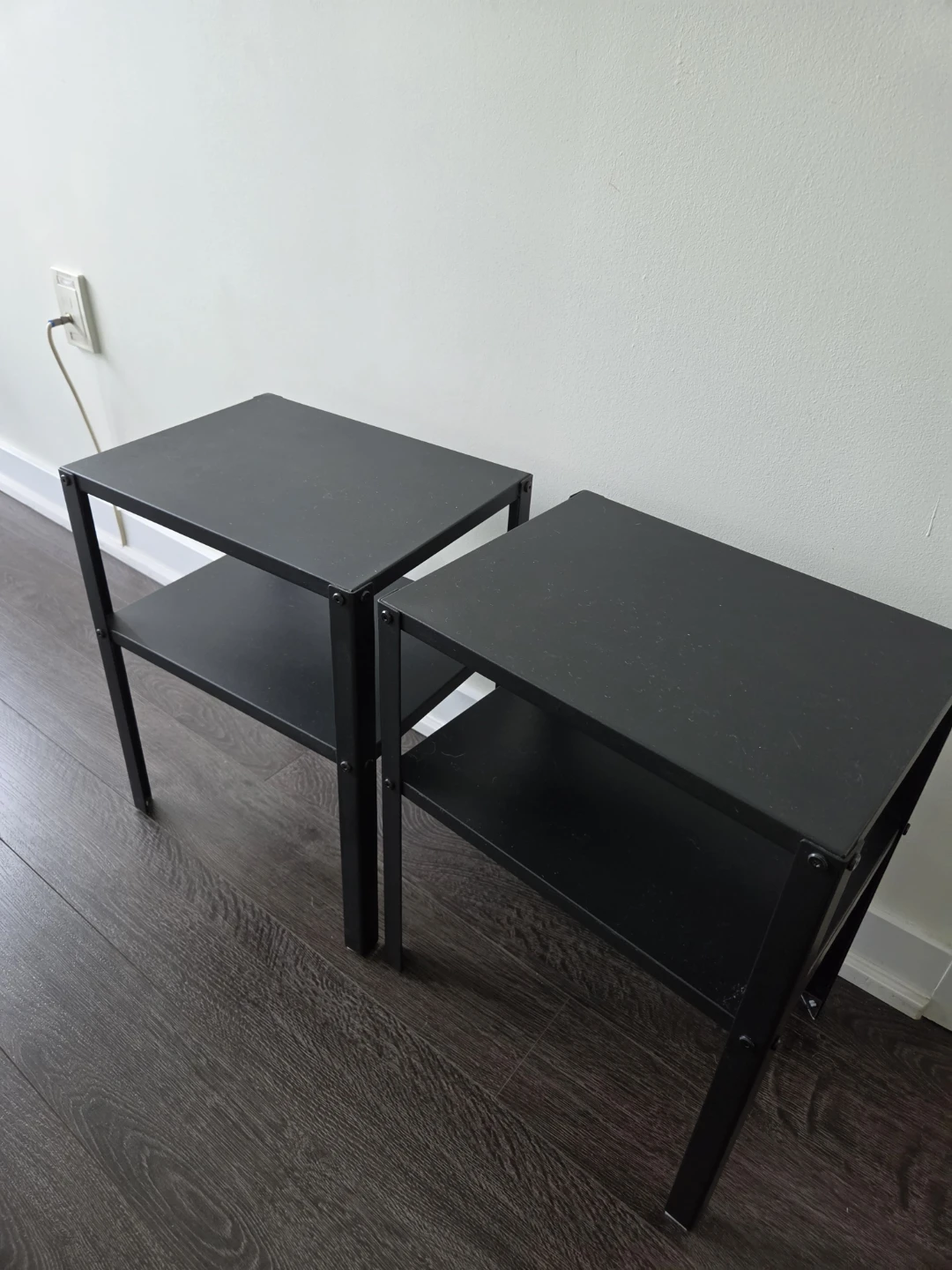 Ikea night stand black