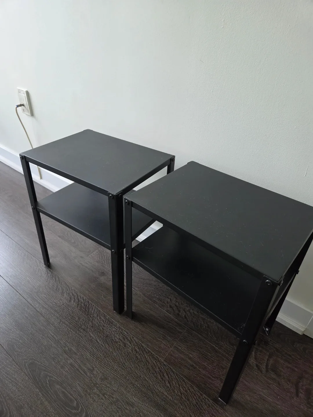 Ikea night stand black