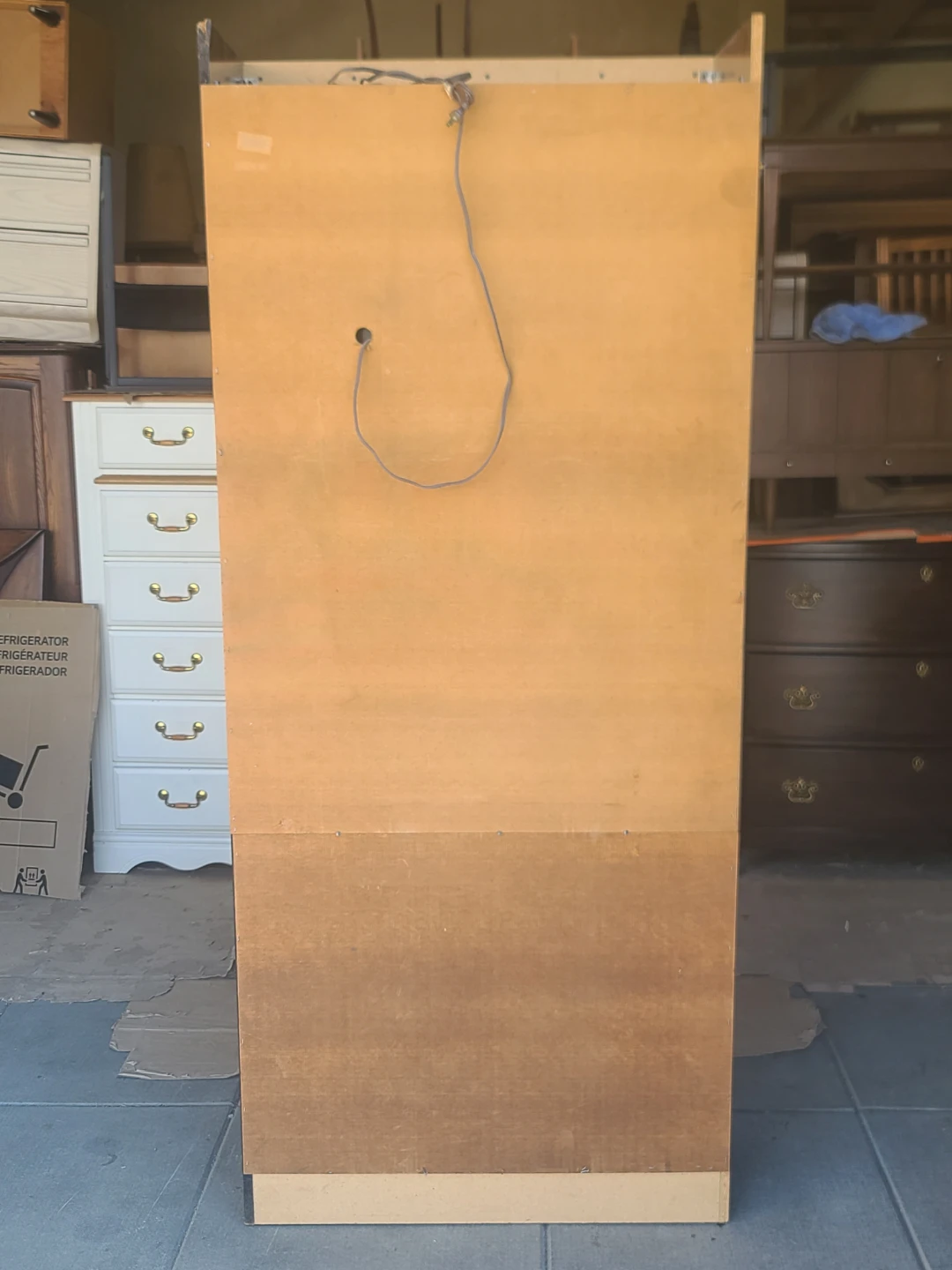 Vintage Oak China Cabinet Hutch - photo 5