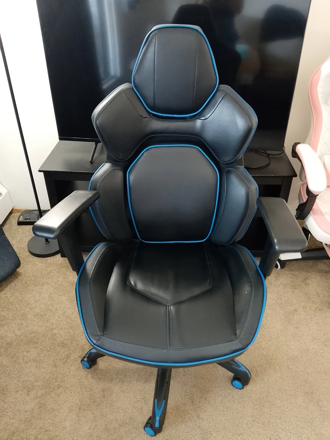 Black and Blue Gaming Chair