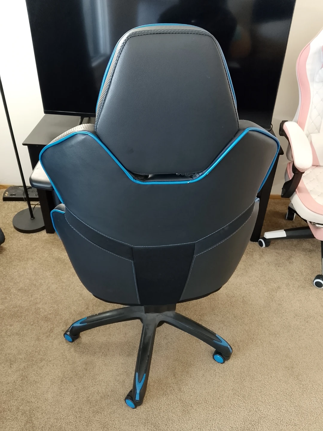 Black and Blue Gaming Chair - photo 2