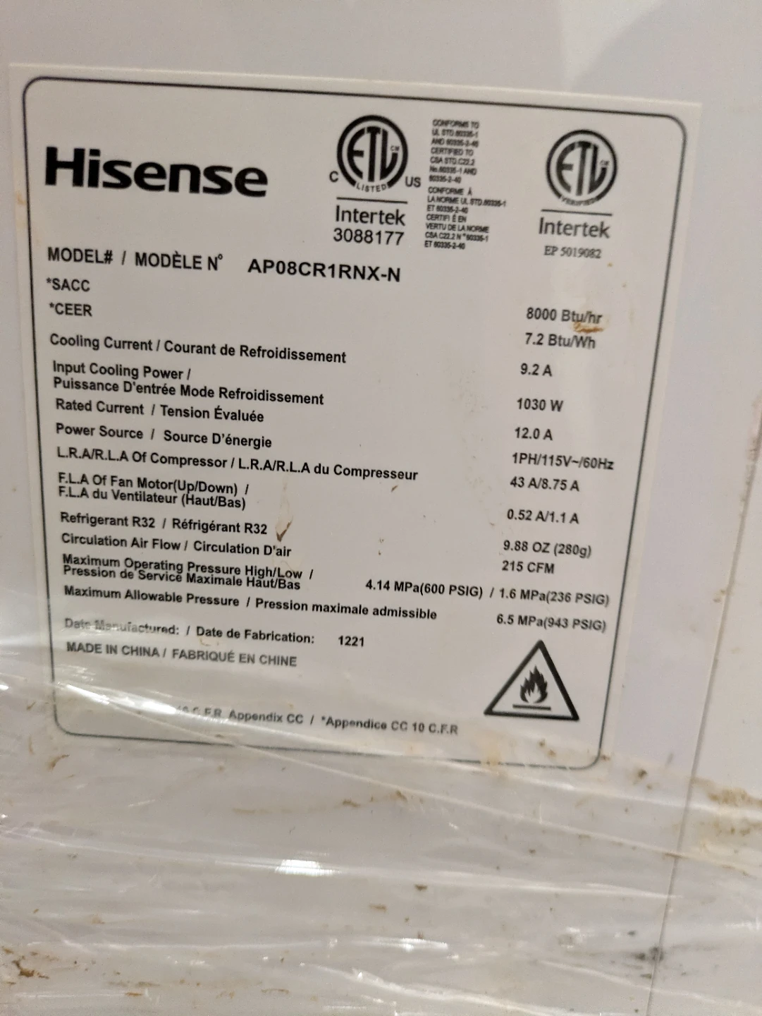 Hisense Portable Air Conditioner - photo 4