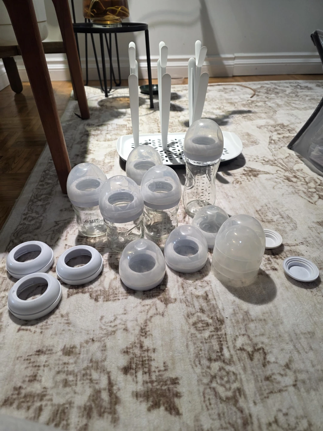 Avent Baby Bottle Drying Rack and Accessories