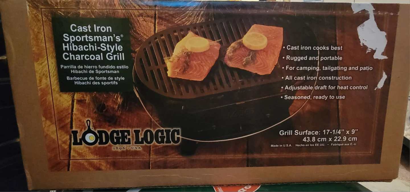 Lodge Logic Cast Iron Sportsman Hibachi Grill