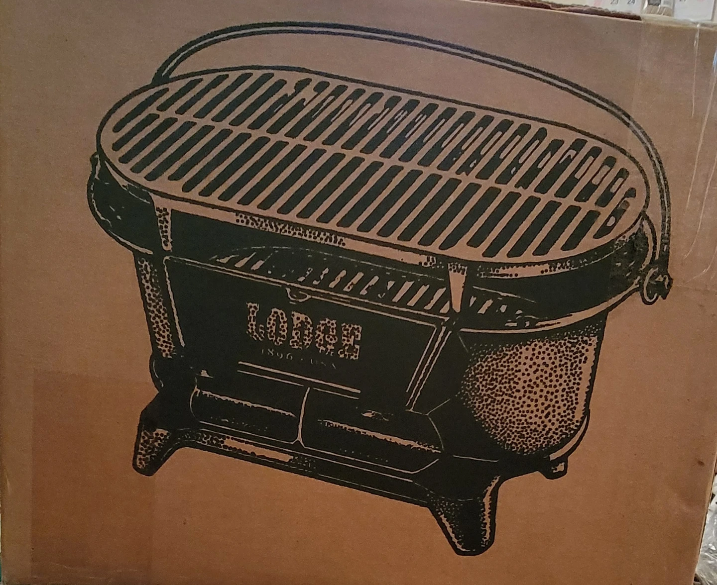Lodge Logic Cast Iron Sportsman Hibachi Grill - photo 2