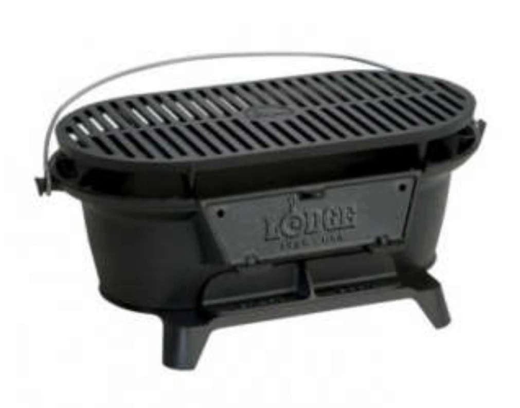 Lodge Logic Cast Iron Sportsman Hibachi Grill - photo 3