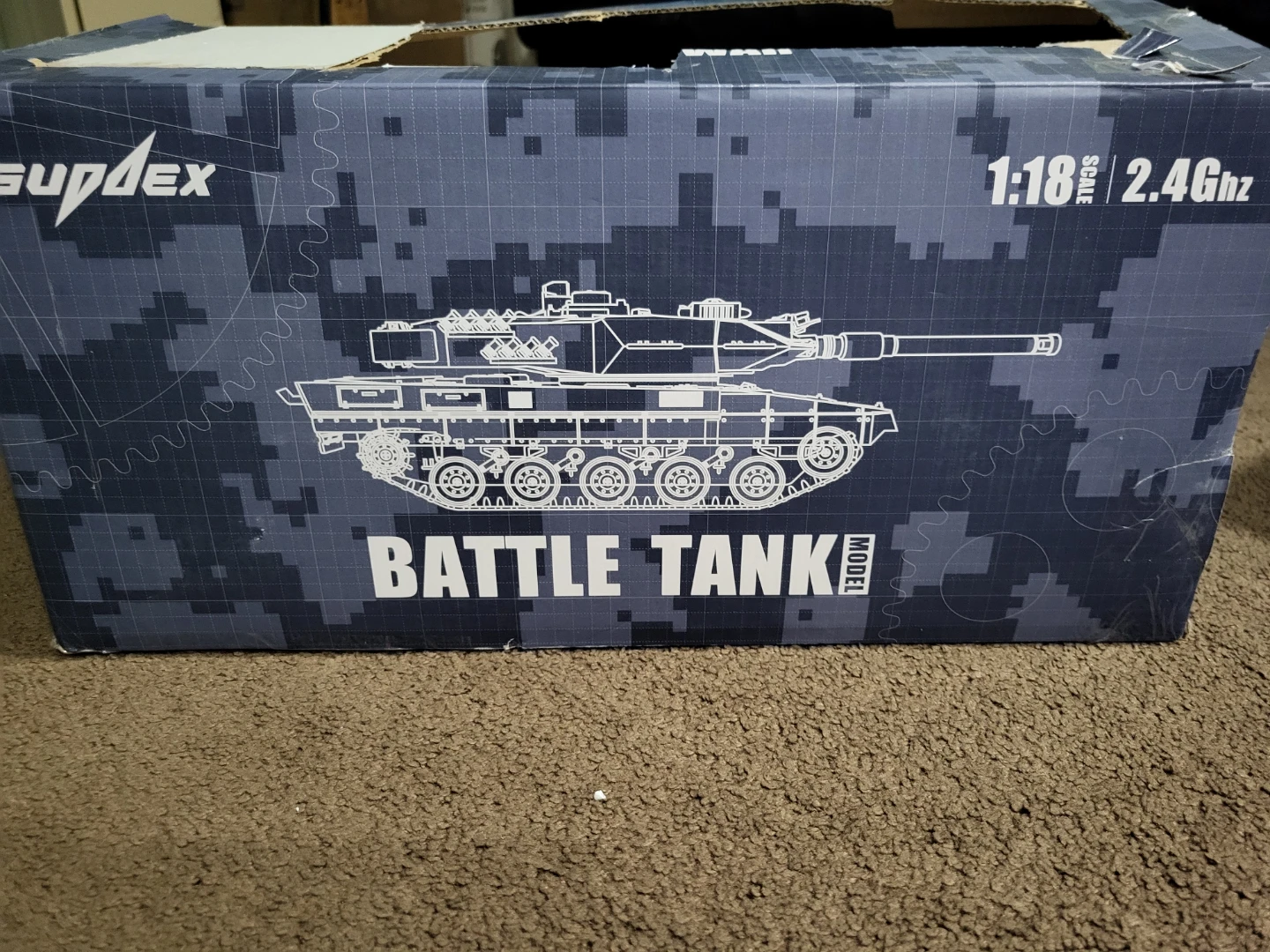 Supdex 1:18 Scale Simulation Remote Control Battle Tank - photo 2