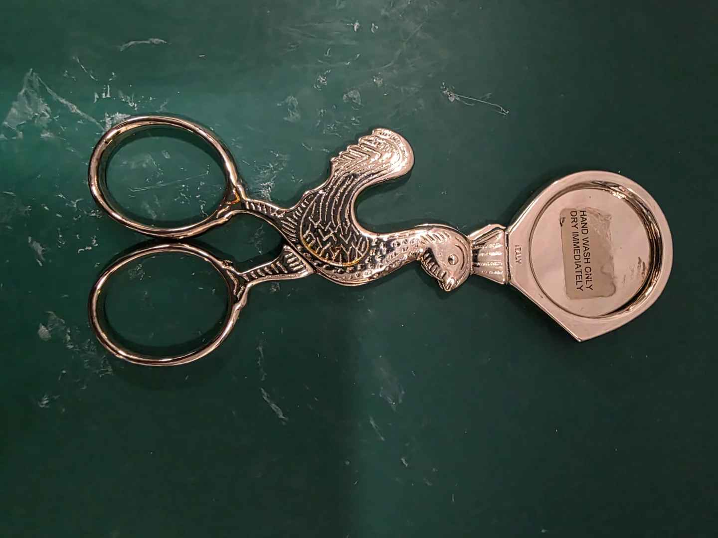 Vintage Italy Scissor/Style Guillotine Cigar Cutter, Bird Handle