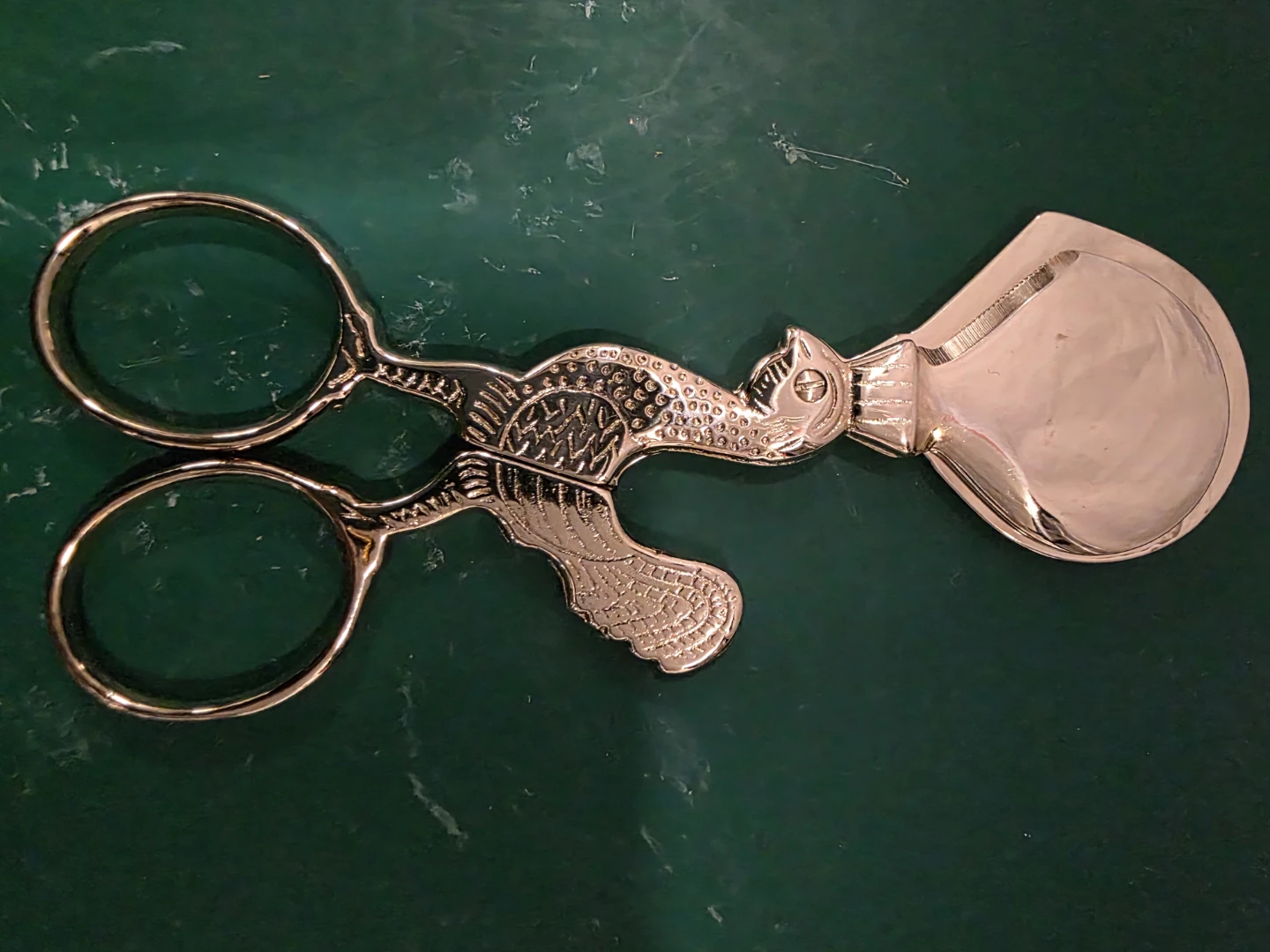 Vintage Italy Scissor/Style Guillotine Cigar Cutter, Bird Handle - photo 2