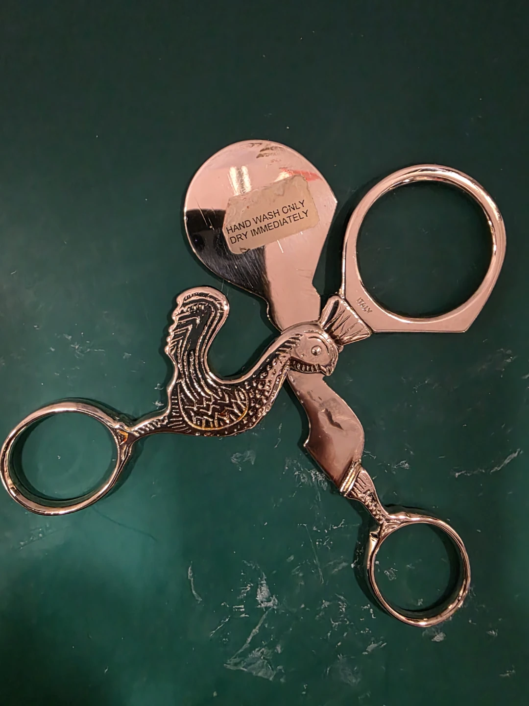 Vintage Italy Scissor/Style Guillotine Cigar Cutter, Bird Handle - photo 3