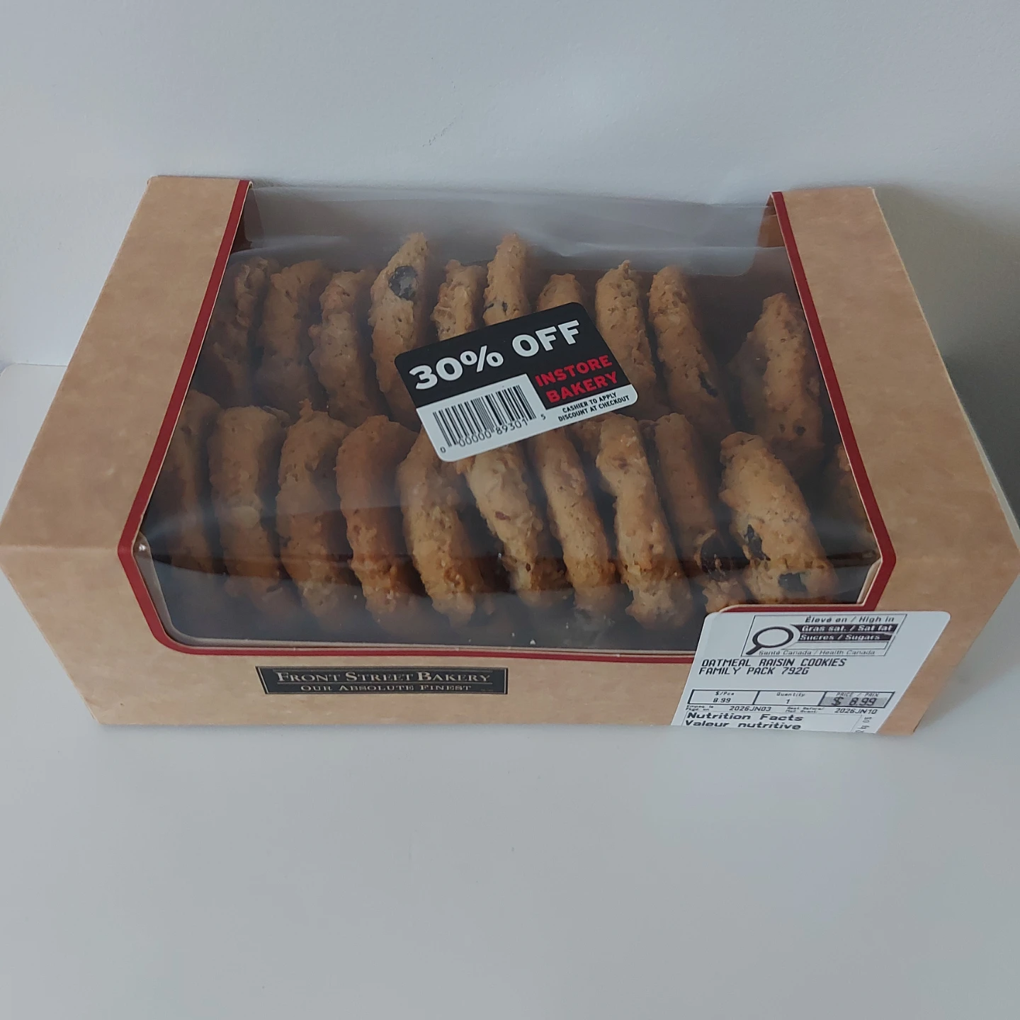 FREE - Oatmeal Raisin Cookies Family Pack