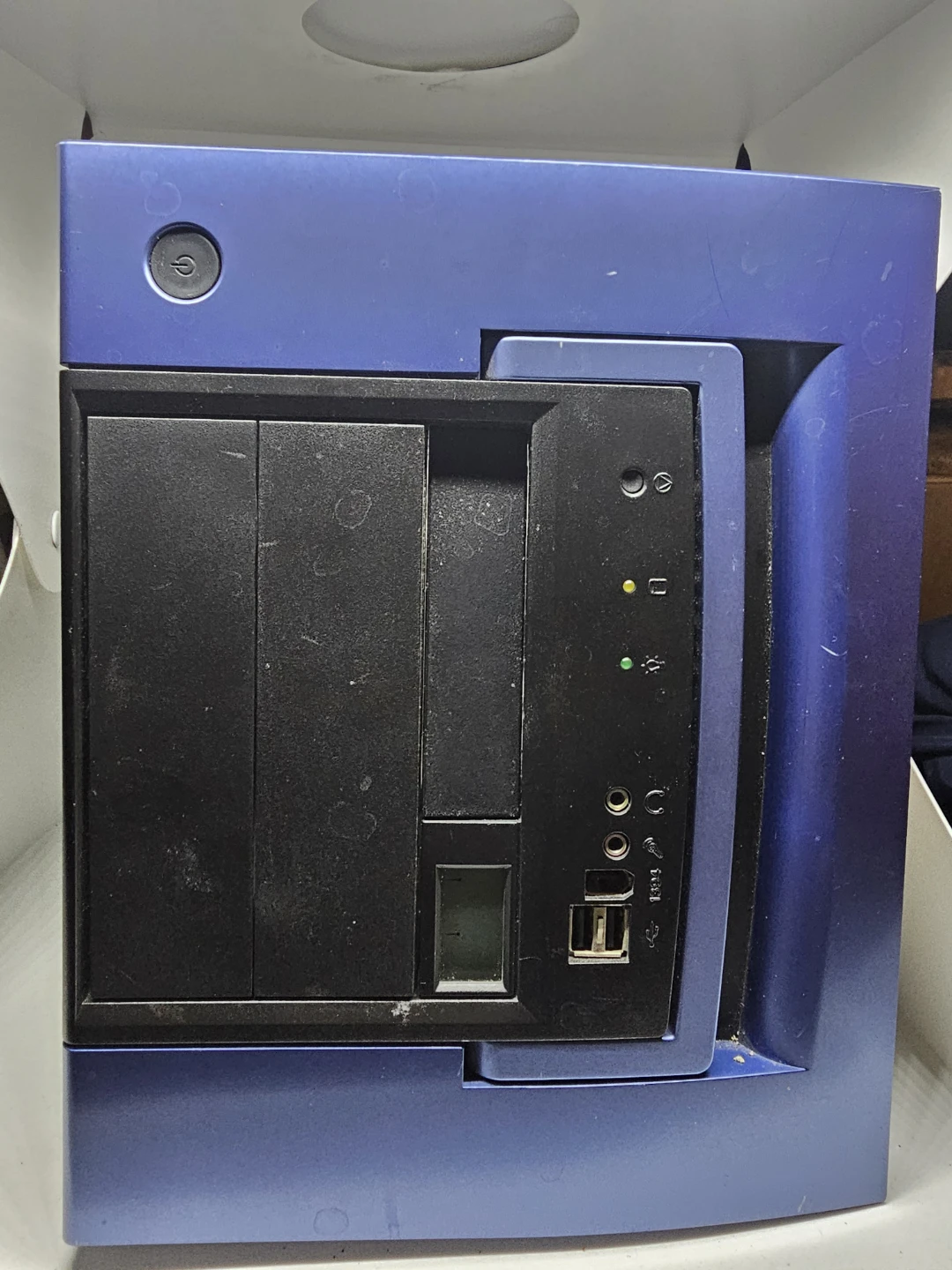 Blue PC Computer Case Tower