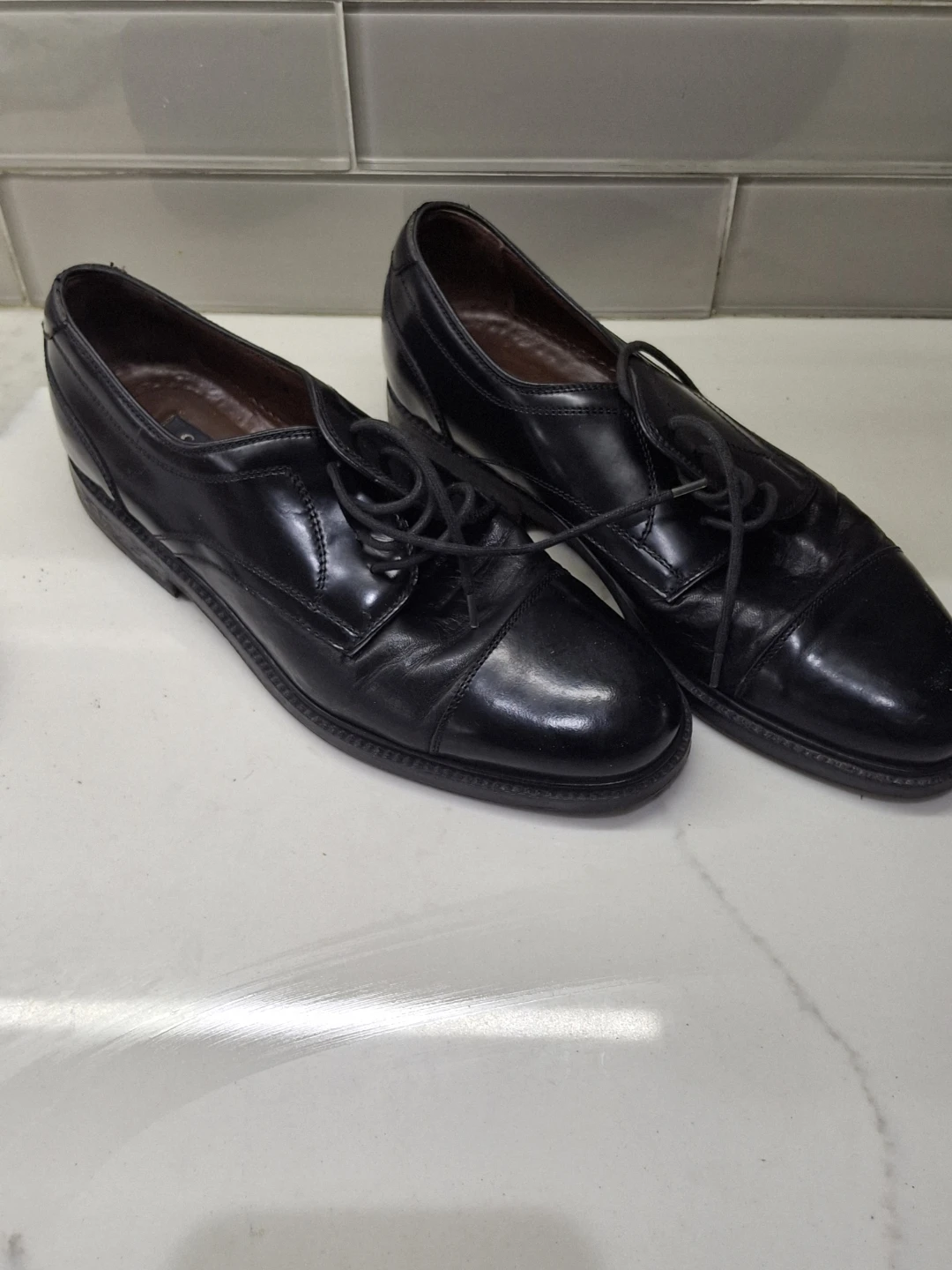 Black Leather Dress Shoes - photo 5