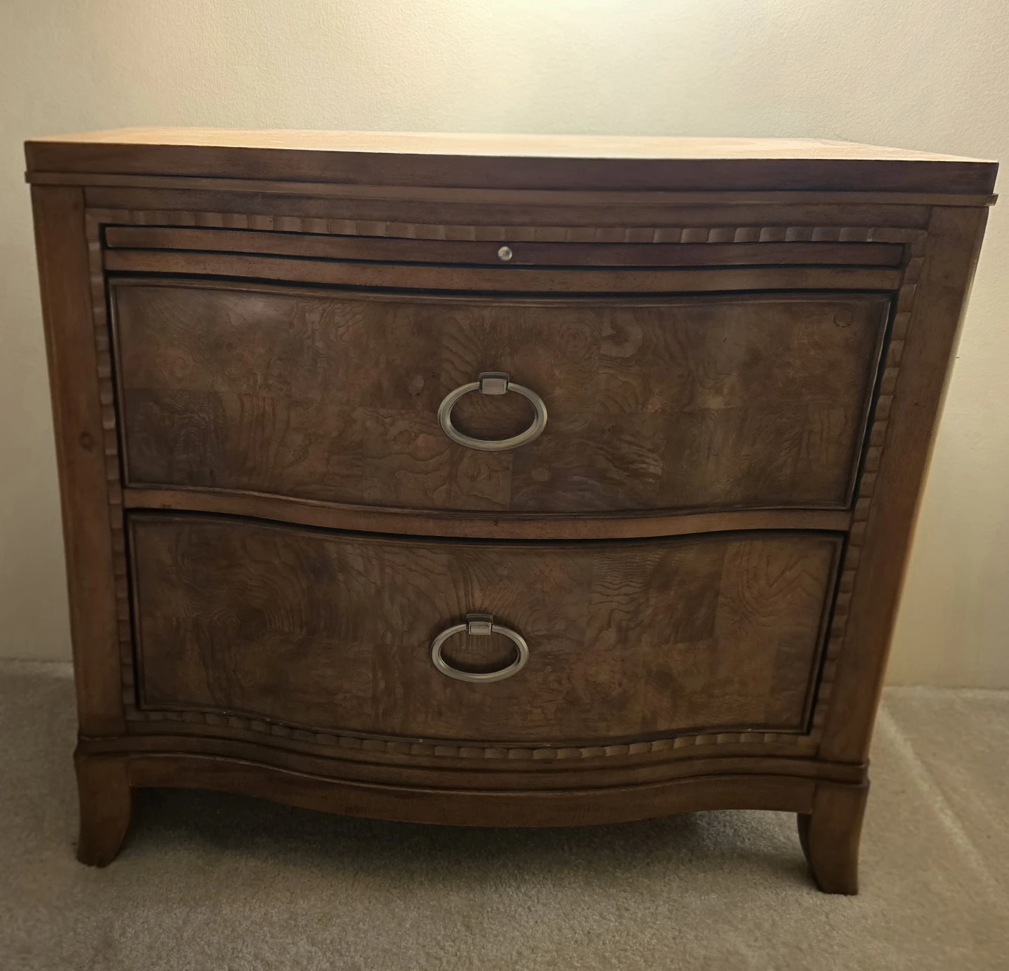 Exotic Burl Wood Night stands