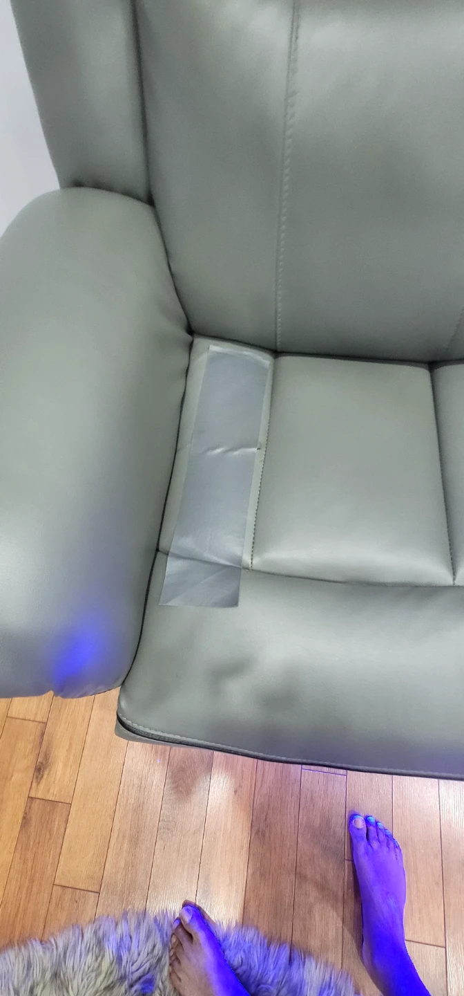 Grey Sectional Recliner Sofa with LED Lights - photo 5
