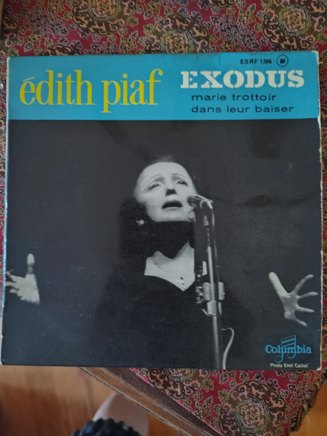 Edith Piaf Exodus / Marie Trottoir 7" Vinyl Single