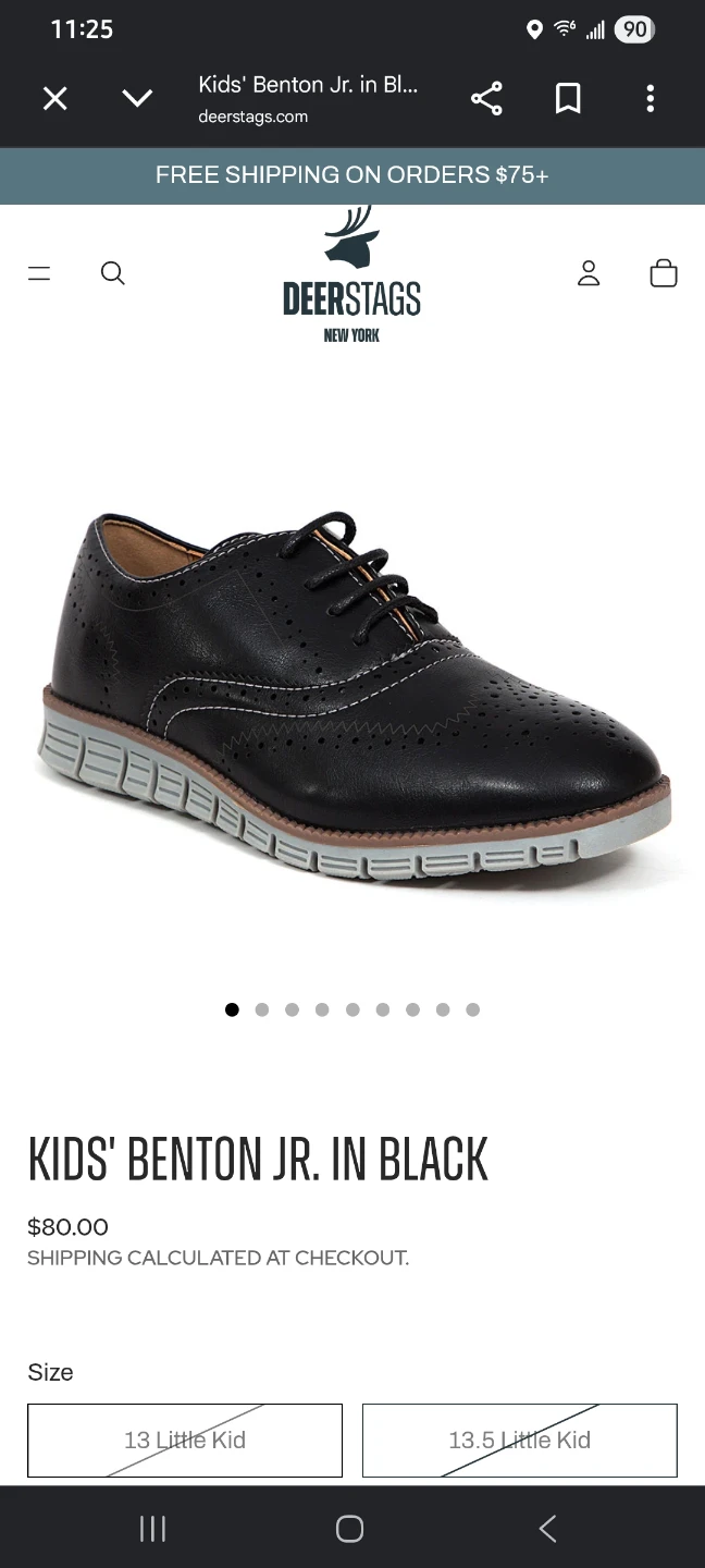 DeerStags Kids Benton Jr. Oxford Shoes Black - photo 2