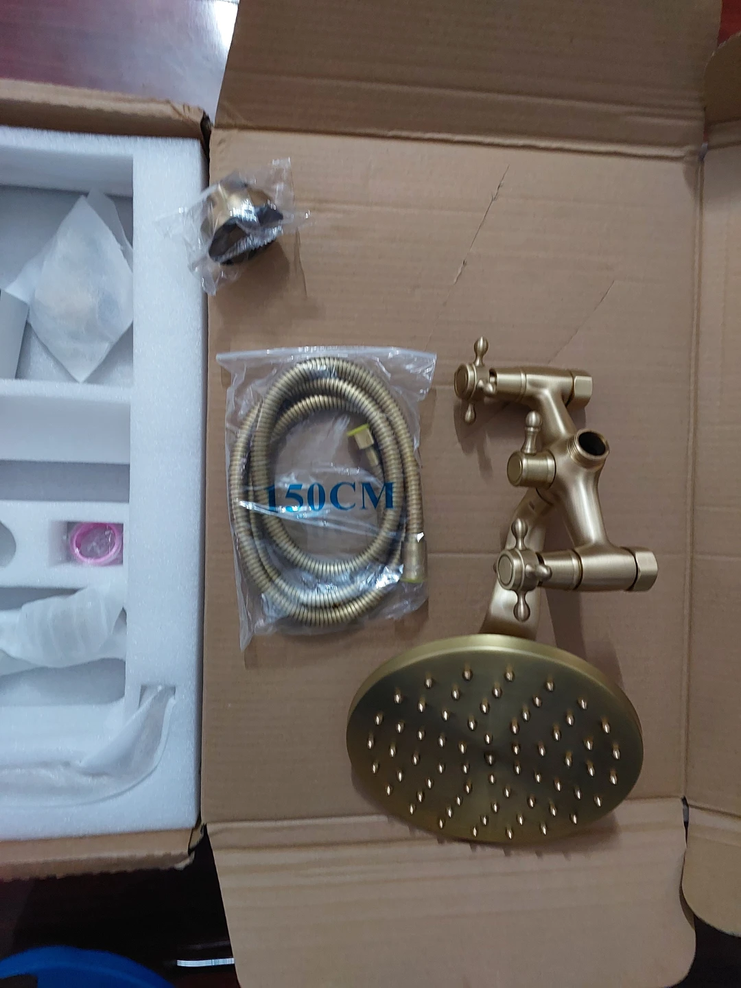 Gold Faucet Shower Fixture Set - photo 5