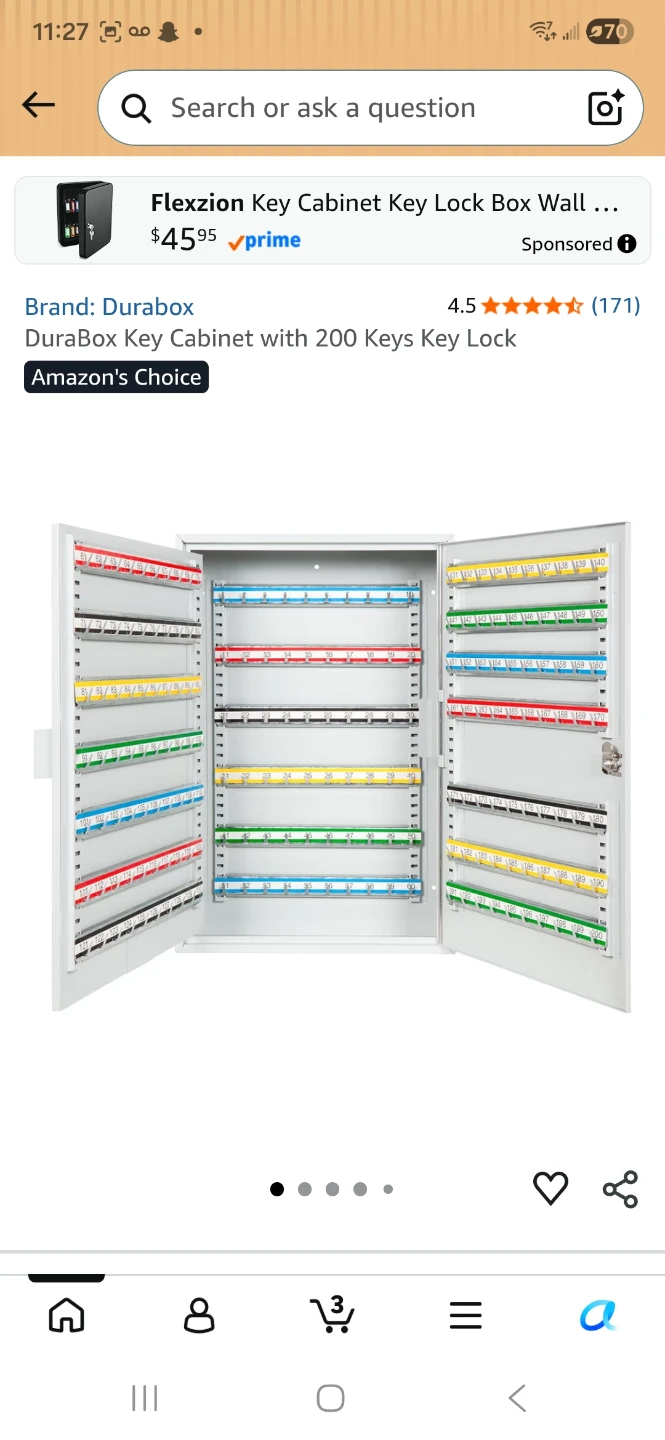 Durabox Key Cabinet with 200 Keys - photo 2